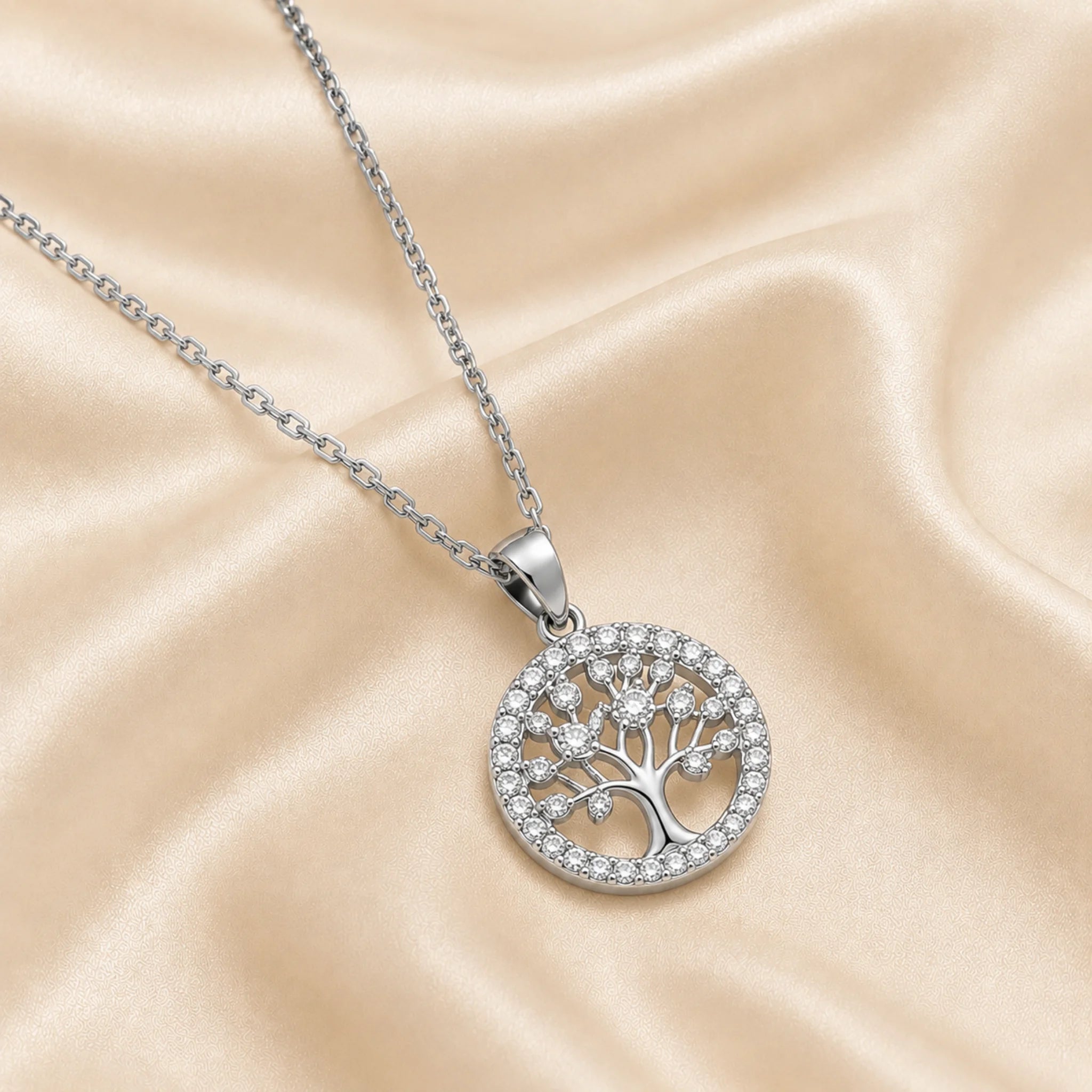 Eternal Tree Pendant & Studs Set