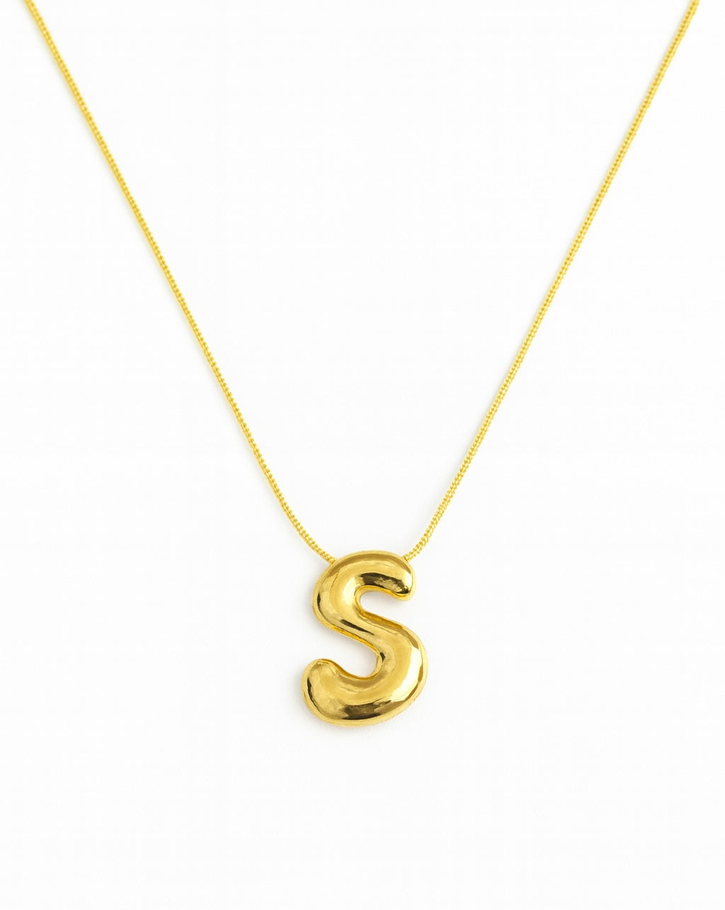 Gold S Pendant Necklace