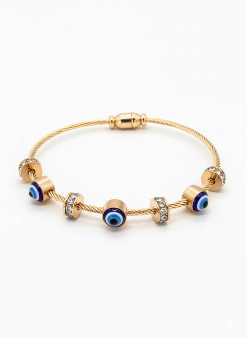 Evil Eye Crystal Bangle