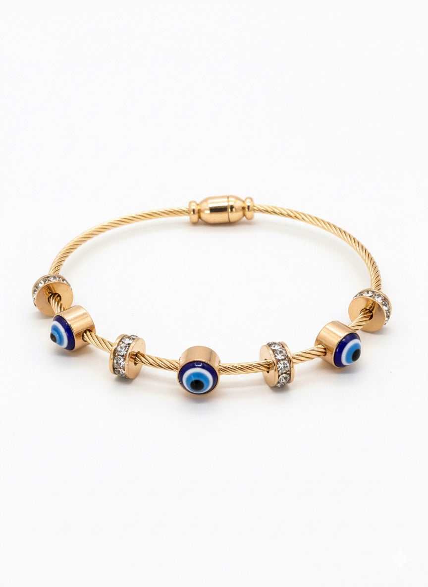 Evil Eye Crystal Bangle