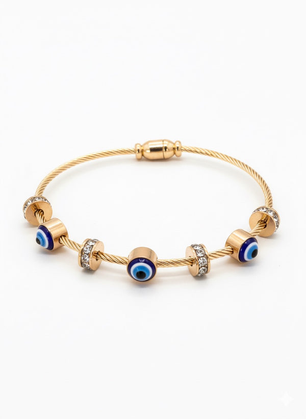 Evil Eye Crystal Bangle