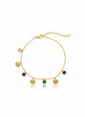 Gold Charm Bracelet with Seashells