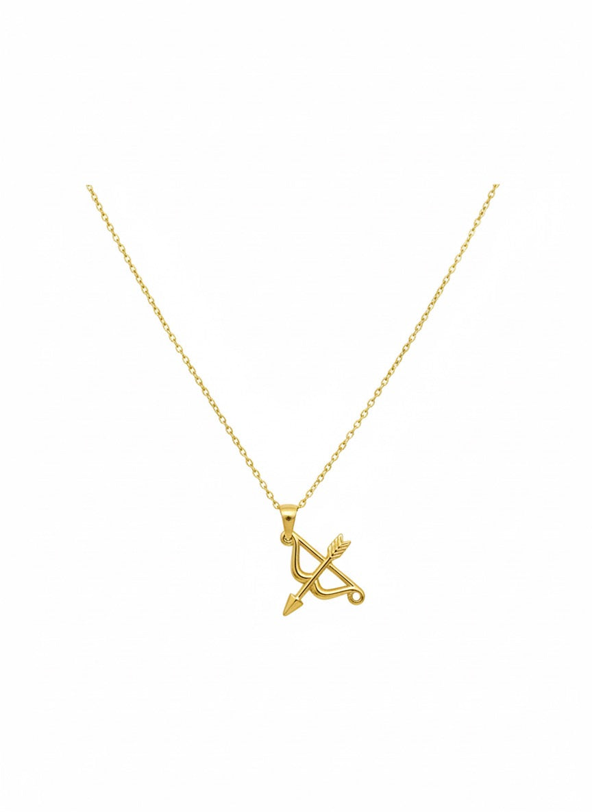 Bow & Arrow 18k Gold Pendant