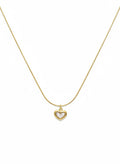 Open MINI Heart 18k Gold Pendant