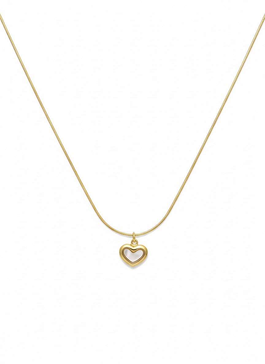 Open MINI Heart 18k Gold Pendant
