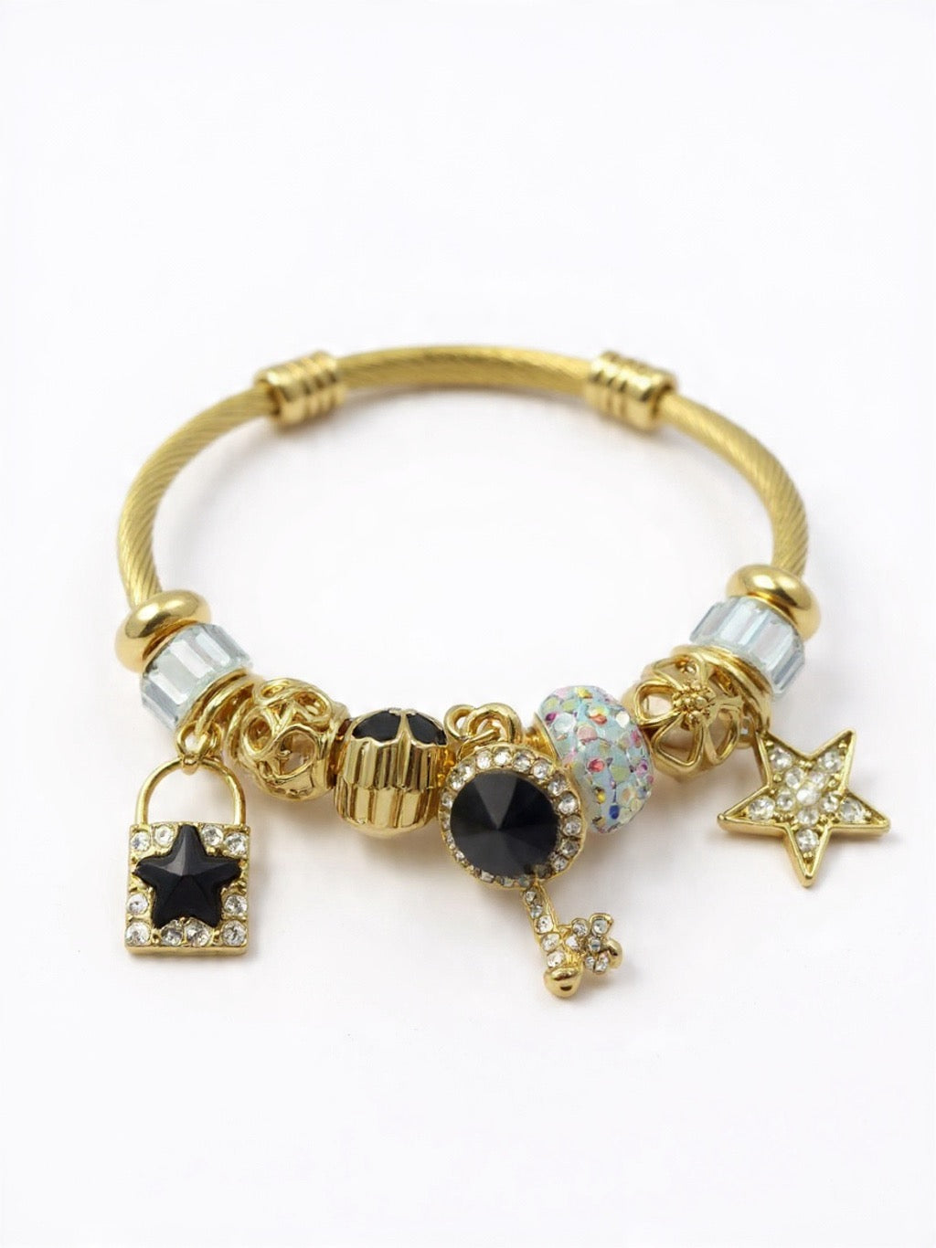 Golden Key Charm Bracelet