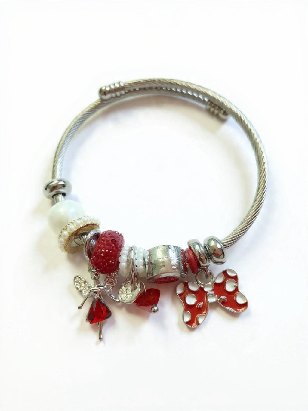 Red Fairy Charm Bracelet